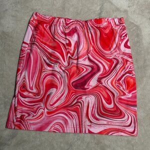 Elastic Waist Miniskirt